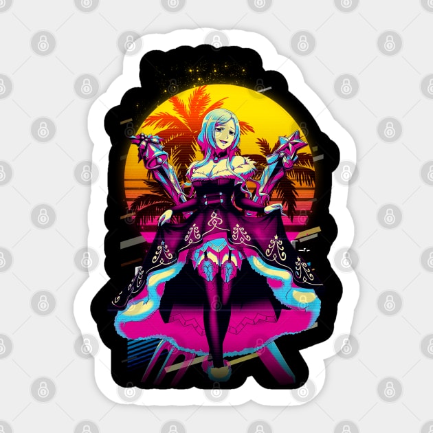 Enter the Dark Fantasy Overlords Anime Shirts for Enthusiasts Sticker by A Cyborg Fairy